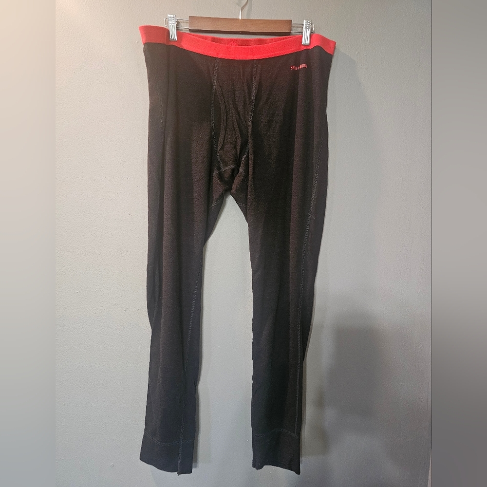 Smith & Rogue Skoltec Bottom Baselayer Black/Red Mens Size 2XL